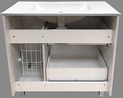 Comforty Тумба с раковиной Верона 90 (Quadro) дуб белый – фотография-4